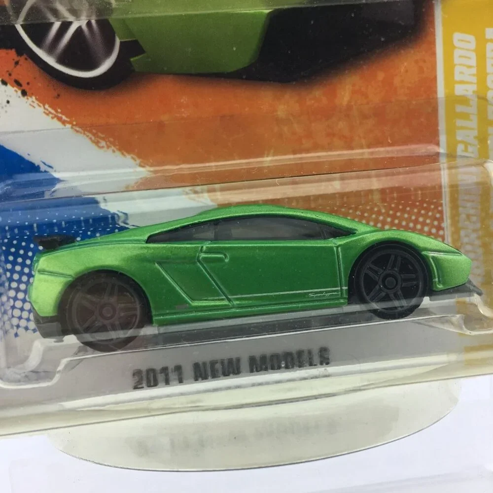 Hot Wheels Lamborghini Gallardo LP 570-4 Superleggera Green SIDE TAMPO ERROR #2